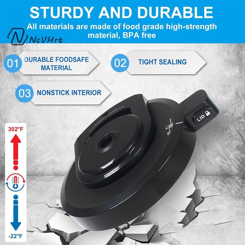 Nắp Bát Ngoài NcVHrt Cho Máy Làm Kem Ninja NC301, Nắp Thay Thế Ninja Creami Có Thể Tái Sử Dụng Mới