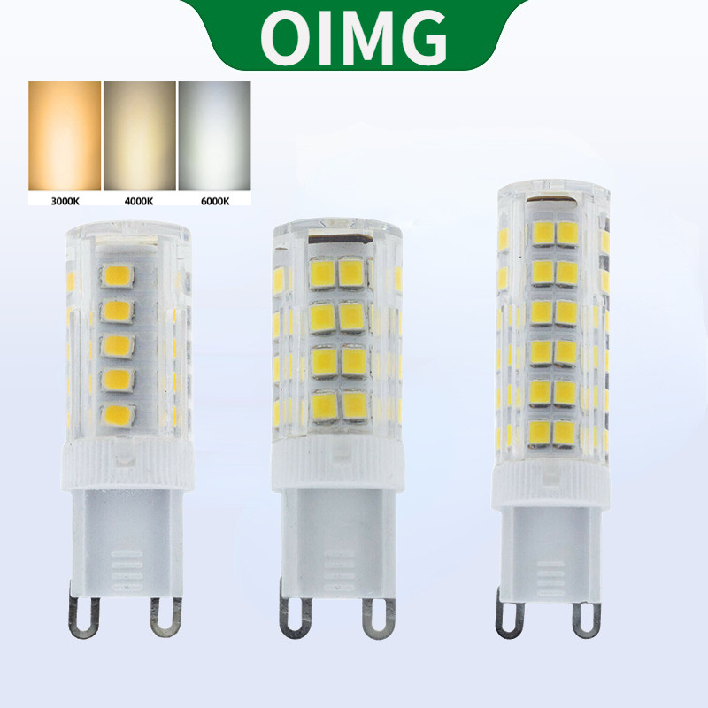 Bóng đèn LED OIGM G9 AC220V 230V 240V 3W 5W 7W Ánh sáng ấm 3000K Ánh sáng trắng 6000K LED Lampara 36