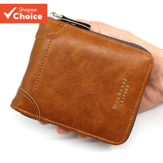 CEXIKA Ví Nam Ngắn Đơn Giản Dây Kéo Đồng Xu Retro Da PU Ví Đựng Thẻ Có Túi Đựng Tiền Xu Ví