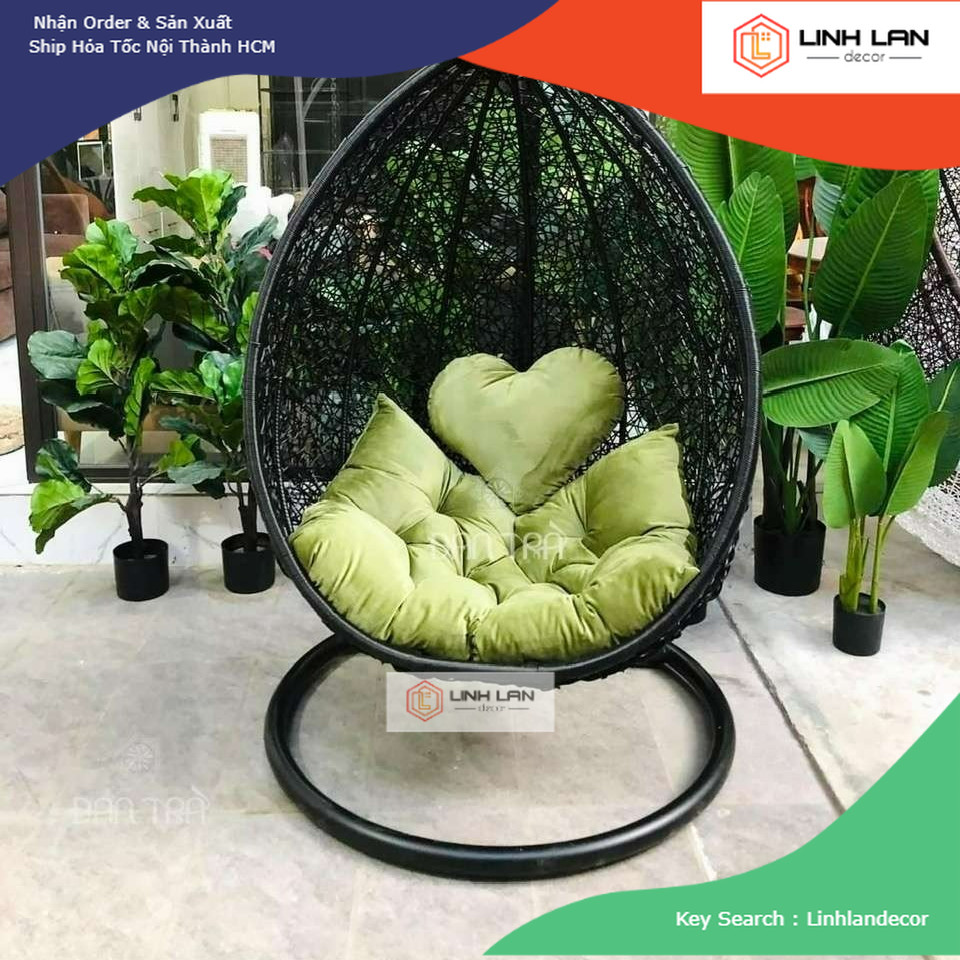 [HÀNG ĐẶT] 001 – Ghế Xích Đu Xuất Khẩu Cao Cấp, Swing Chair Thư Giãn | LinhLanDecor