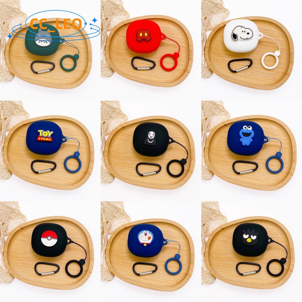 For Anker Soundcore Liberty 5 ANC Case Cartoon Sesame Street Cute Finger Ring Lanyard Soundcore Libe