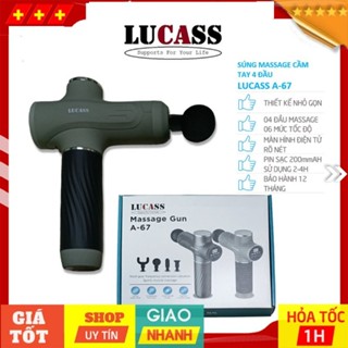 ✅ Súng Massage Cầm Tay Lucass Massage Gun A-67 (A67) | Công Nghệ Mỹ  -VT1064
