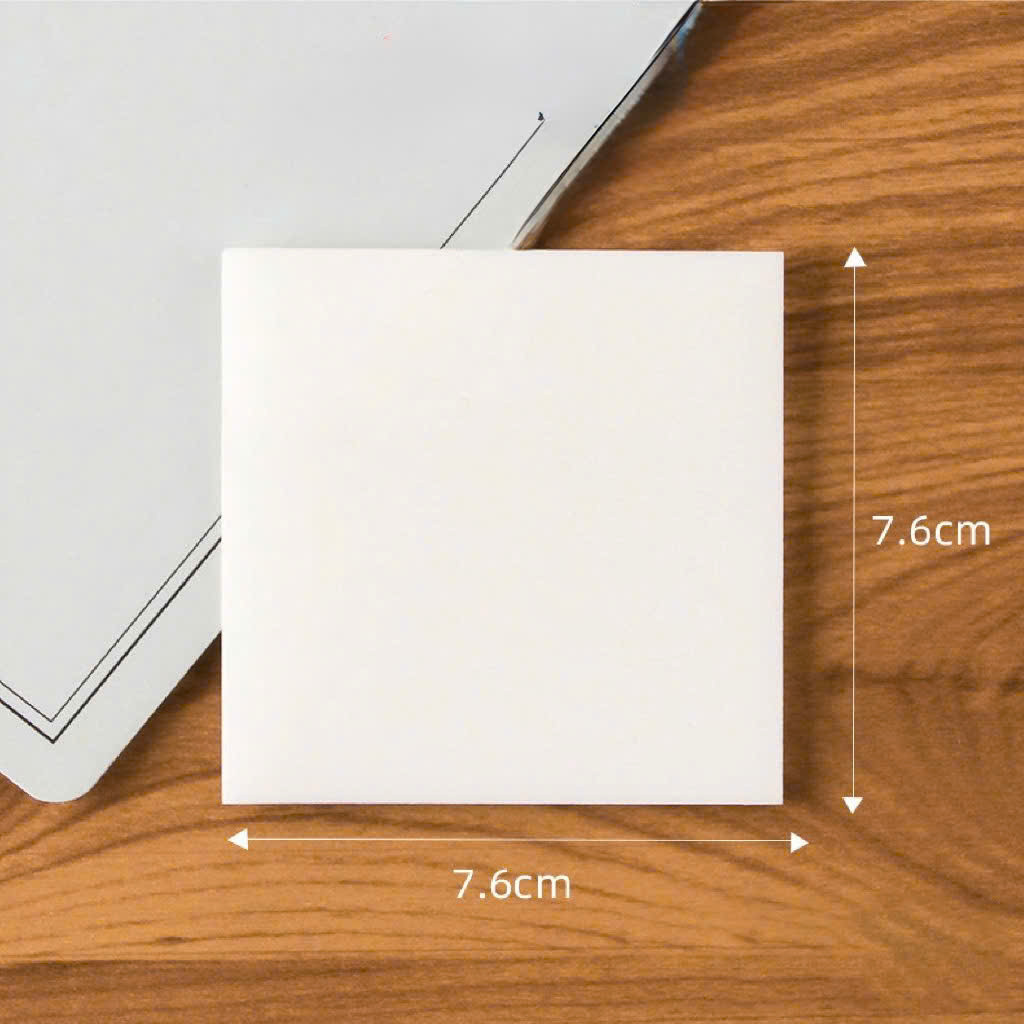 [NOTE TRONG SUỐT] Giấy note trong suốt 51x76mm, 76x76mm, 76X105mm trắng trong suốt.