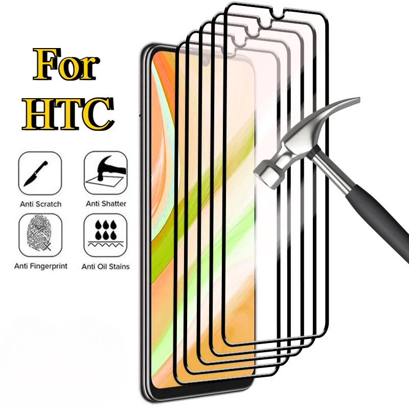 Dành Cho HTC Wildfire X 1-3 Chiếc 100D HD Đen Edge Kính Cường Lực Cho HTC Wildfire E5 E3 E2 E1 E Plu
