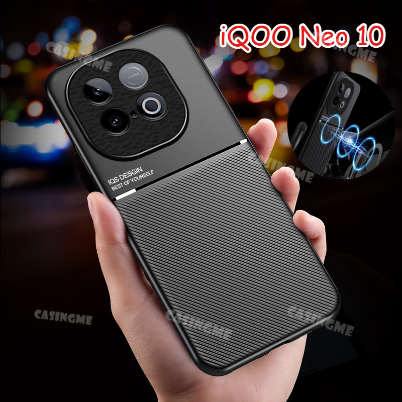 Dành Cho iQOO NEO 10 5G 2025 Vỏ Điện Thoại Họa Tiết Da Từ Tính Cho iQOO Neo10 NEO 10 iqooNeo10 Neo10