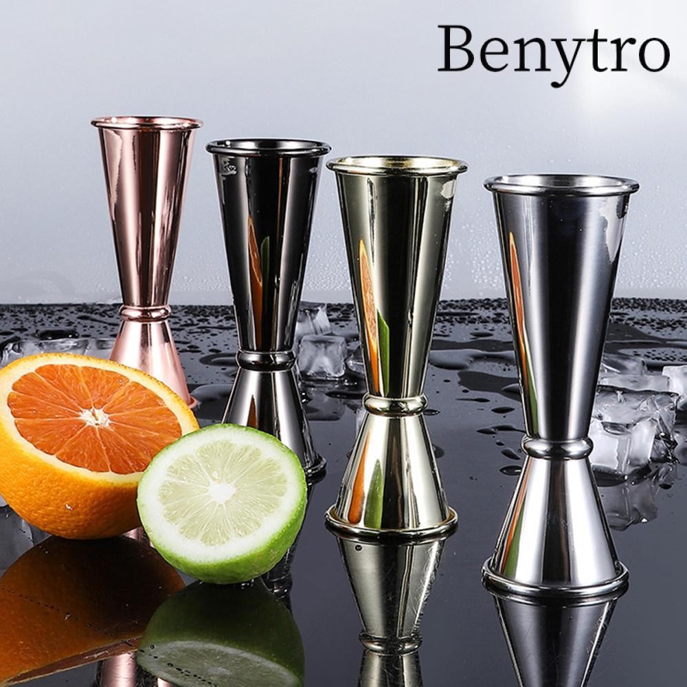 BENYTRO 1oz 2oz Double Cocktail Jigger Double Bartender Measure Cup Thiết kế kép Thép không gỉ