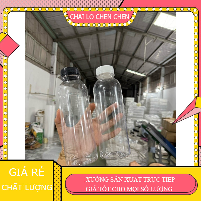 COMBO 50C CHAI TRÒN CỔ RỘNG 500ML