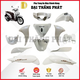  Có bán lẻ  Dàn áo xe SH Mode năm 2015 - màu Trắng Nâu - NHB35N chính hãng Honda 