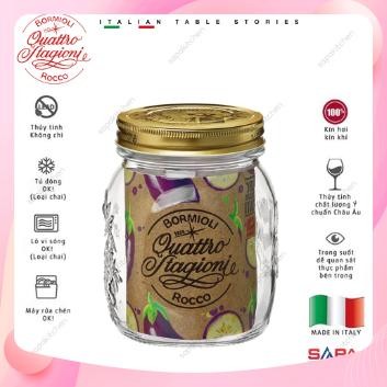 Lọ thủy tinh nắp vặn Quattro 700ml đựng đồ khô, mứt, bánh kẹo [349760]