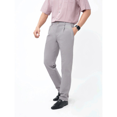 Quần Khaki 1Ply VIETTIEN SMART CASUAL vải 100% Cotton phom REGULAR VT00000434