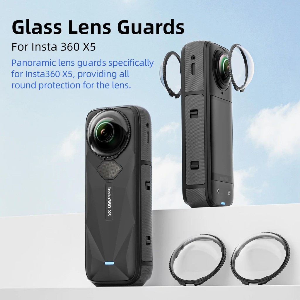 Kính Bảo Vệ Ống Kính Cho Insta360 X5 HD Chống Rơi Toàn Cảnh Camera Bảo Vệ Ống Kính Cho Insta 360 X5 