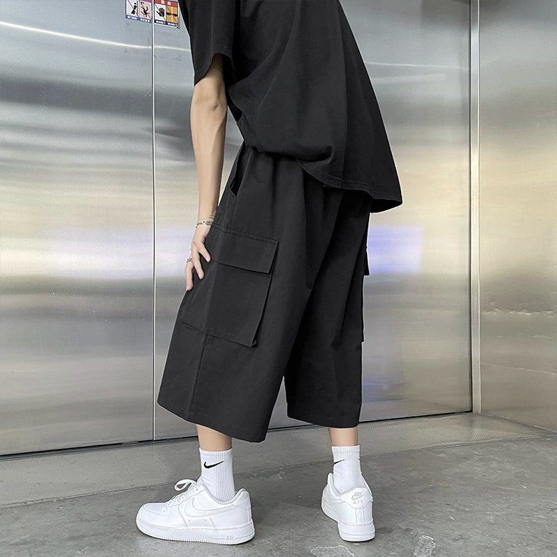 Quần Cargo Bảy Điểm Phong Cách Hồng Kông Nhật Bản