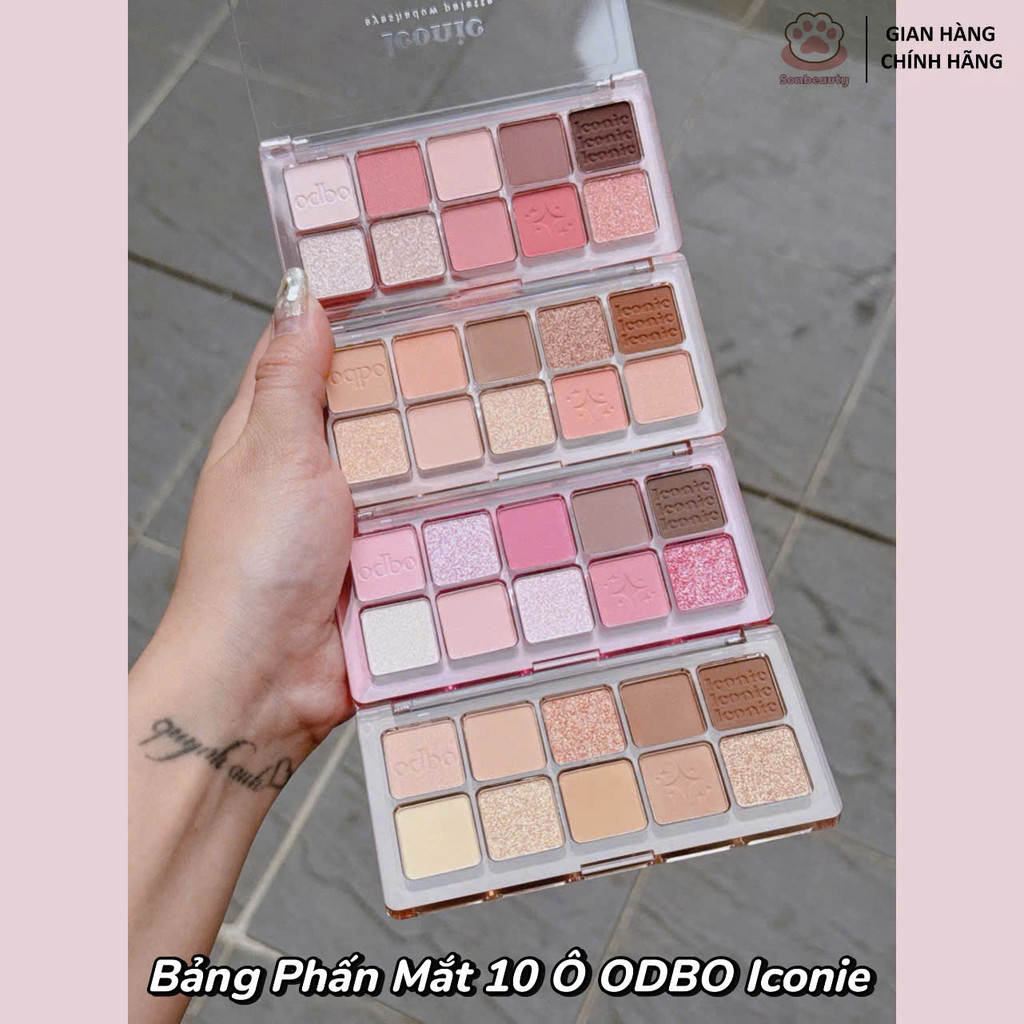 [ODBO] Bảng Phấn Mắt 10 Ô ODBO Iconie Eyeshadow Palette