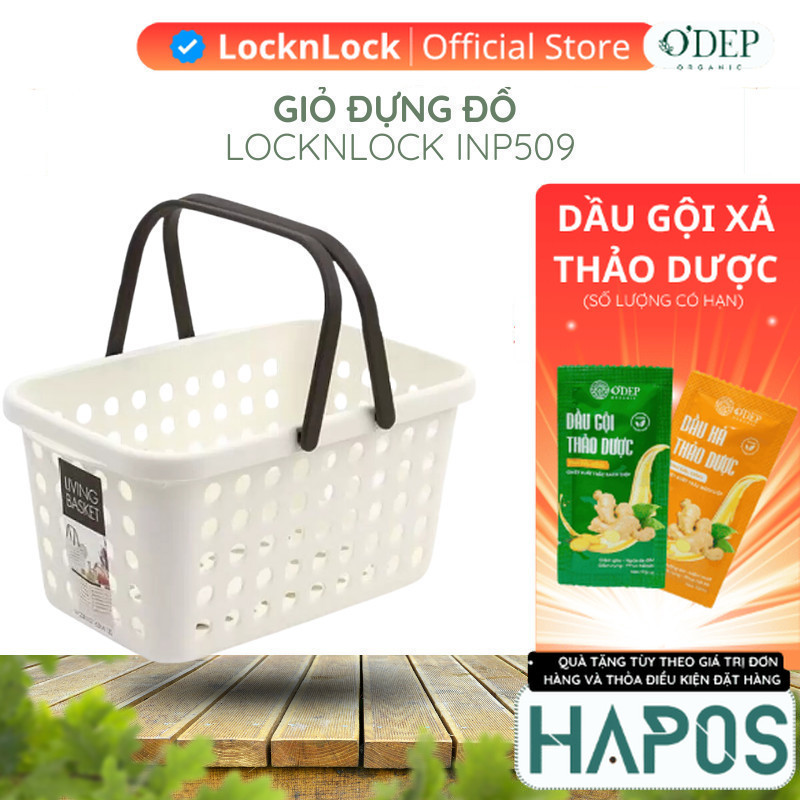 Giỏ đựng đồ bằng nhựa Chính hãng LocknLock INP509 - HAPOS OFFICIAL