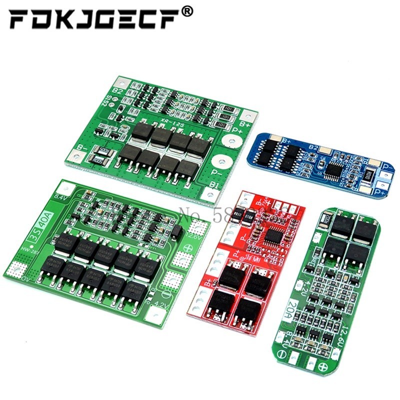 Bảng Mạch Sạc Pin Li-ion 18650 PCB BMS 3S 10A 20A 25A 30A 40A 60A