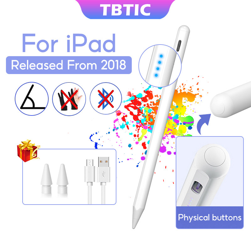 TBTIC Bút Stylus Cho iPad 11th A16 Air 7 M3 2025 6 2024 5th 10th A17 Pro 13 12.9 11 4th 3th 9th 8th 7th 6th Gen Mini 7 6 5 2025 2024 2023 2022 2021 2020 2019 2018