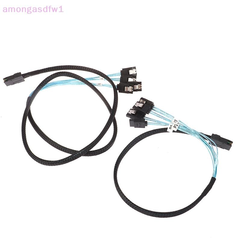 Amongasdfw1 SAS Cáp SATA Mini-SAS SFF-8087 Đến 4 Cáp SATA Mini SAS 4i SFF8087 36P Đến 4 Cáp SATA 7P 