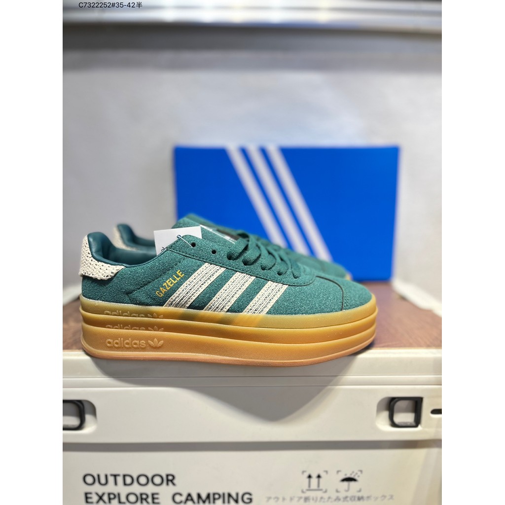 ✅AD Originals Gazelle Bold đế dày thông thường chống trượt và bền bỉ