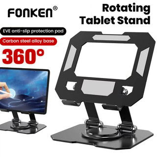 Fonken 360° Giá đỡ máy tính bảng có thể xoay được Giá đỡ máy tính để bàn có thể gập lại cho máy tính bảng 4-16 Inch