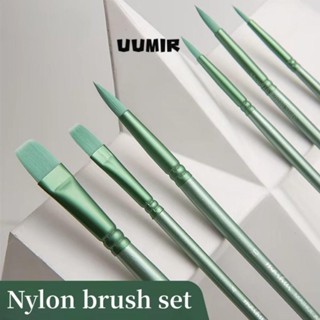 UUMIR 4 / 6 Chiếc Vẽ Tay Màu Nước, Đầu Tròn Nhọn Tóc Mềm Màu Nước Bàn Chải, Nghệ Thuật Người Mới Bắt Đầu Chất Liệu Tranh Nylon Sinh Viên Chất Liệu Quà Tặng