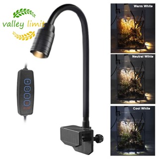 Đèn bể cá kẹp Mini VALLEY LIMIT, Đèn kẹp bể cá 3W có thể điều chỉnh Zoom, Xoay 360 độ 3 chế độ màu USB có thể điều chỉnh lấy nét Phụ kiện bể cá