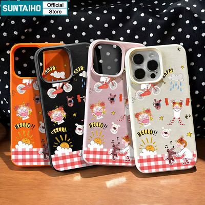Ốp điện thoại họa tiết hoạt hình đầy màu sắc và trẻ trung Suntaiho Vỏ silicon mềm cao cấp chống sốc cho iPhone 11 12 13 14 15 16 Pro max IP 7 8 Plus Iphon X Xs XR Xs max