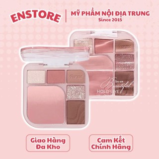HOLD LIVE - Bảng phấn mắt 6 ô kèm má hồng Hold Live Pleasing Coloring Pink Mist HL770