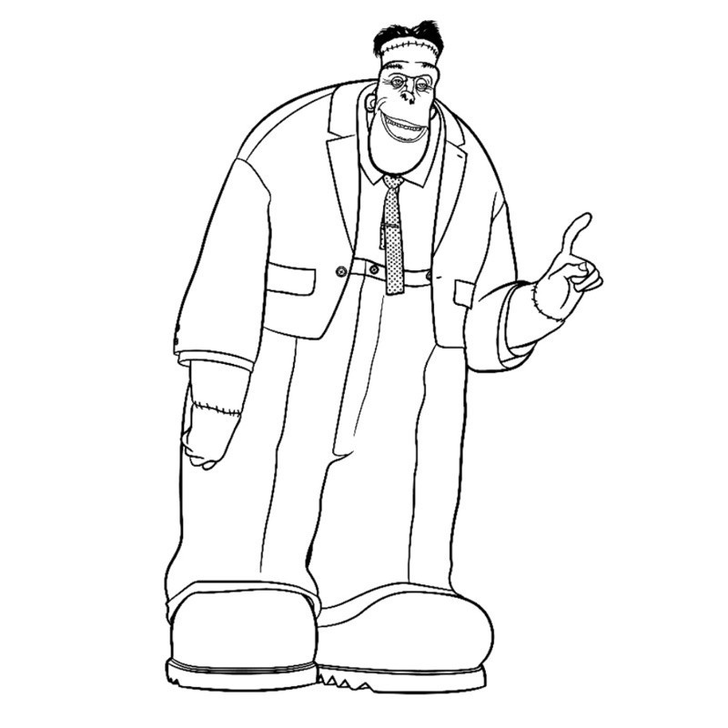 Khách sạn huyền bí Hotel Transylvania - Set 20 Tờ Tranh Tô Màu A4 A5 Dành Cho Màu Sáp, Màu Chì - TRA