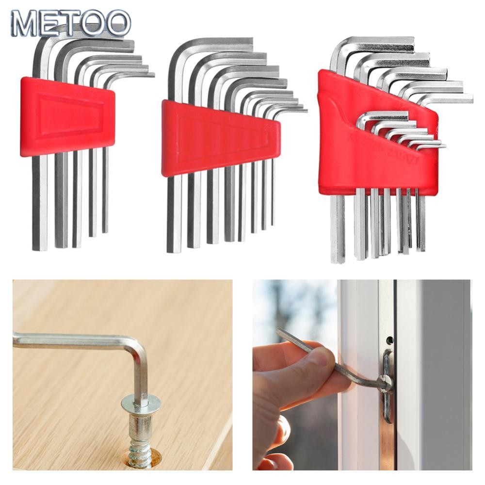 MT 5 / 8 / 11 Cái 1.27-6mm Bộ chìa khóa lục giác Cờ lê Allen Cờ lê số liệu Cờ lê chuỗi Cờ lê số liệu