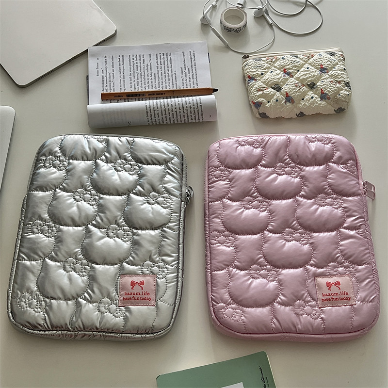 Túi Laptop Ins Dễ Thương Hello Kitty Thêu Chống Sốc Máy Tính Bảng Lót Gói Cho 9.7 10.2 10.9 11 13 14 15 15.6 Inch