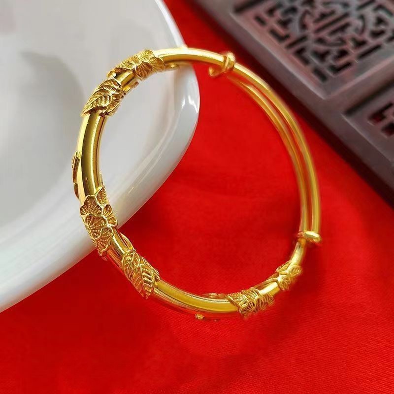 Vòng tay hoa thời trang Hàn Quốc nữ màu vàng bạc ins quà tặng cặp đôi | Gấu Blue House