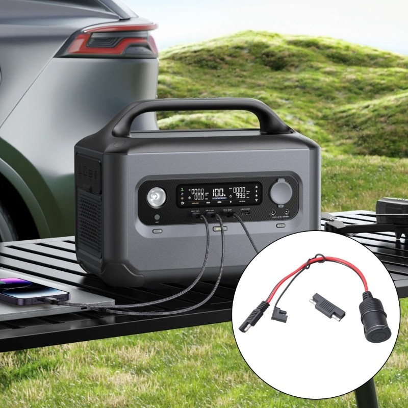 Cáp kết nối nhanh BTF SAE sang ổ cắm ô tô nữ 14AWG 0-36V