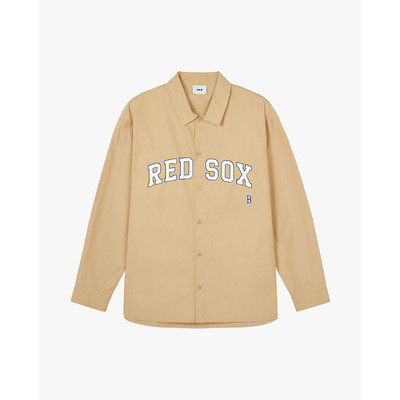 MLB - Áo sơ mi unisex cổ bẻ tay dài Varsity_3AWSV0141-43BGS
