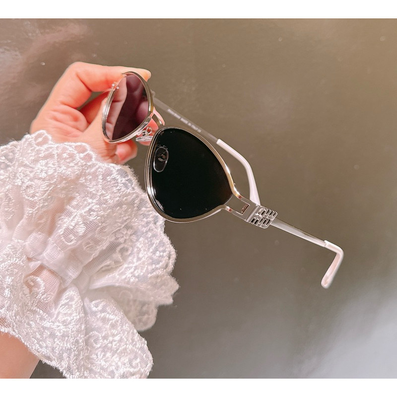 [Q5.HCM] Mắt Kính Nữ Mắt Mèo Xếch Gọng Kim Loại M IU MEO MIN HOTTREND