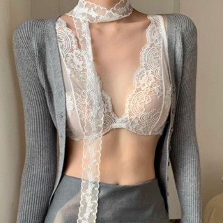 Gợi Cảm Phong Cách Hấp Dẫn Ren Vải Đồ lót Sling Thiết Kế Phong Cách Thanh Lịch Rỗng Thiết Kế Mềm Mại Thoải Mái Mùa Hè Thoáng Khí Bộ Áo Ngực