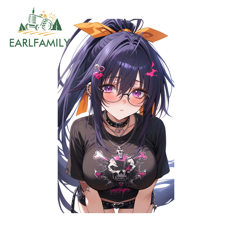 EARLFAMILY Trường Trung Học Dxd Akeno Himejima Xe Dán Tắc Xước Xe Đẩy Tự Động Vinyl Decal Đồ Họa Sán