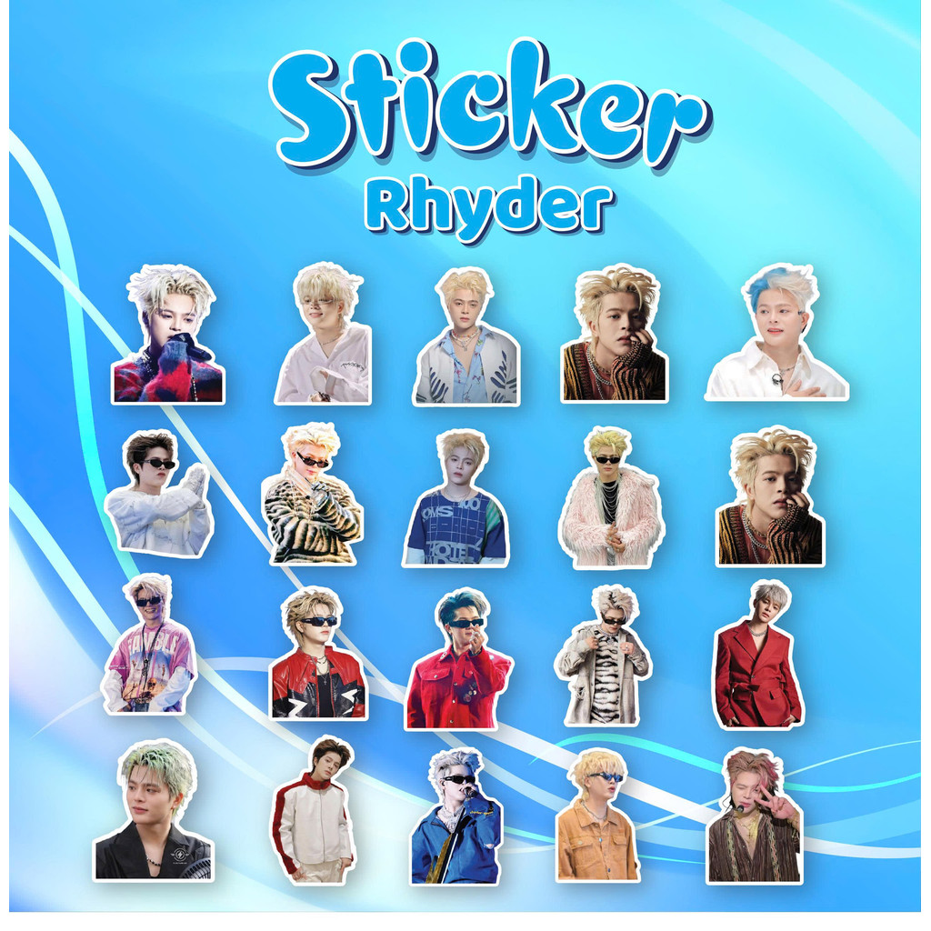 Set 10,25,50 cái Sticker Quang Anh Rhyder, Sticker Rhyder Chống Nước, Hình dán Rhyder