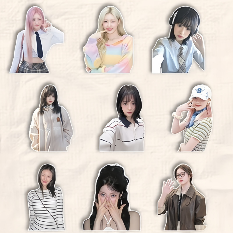 40-102 Chiếc BM Nhỏ Giọt Ảnh Dán FOREVER AHYEON THÍCH RAT RAMI AHYEON RORA ASA RUKA CHIQUITA Hành Lý