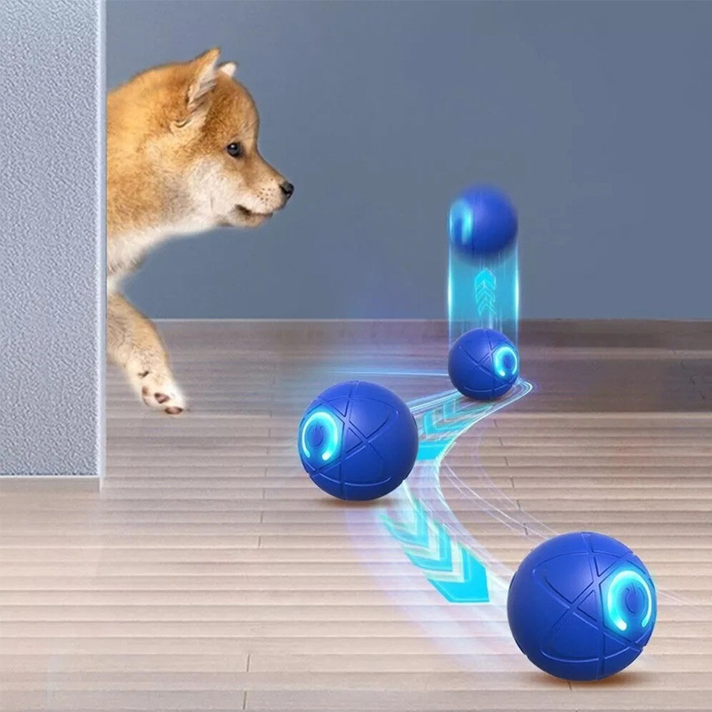 Smart Dog Toy Ball Electronic Interactive Pet Toy Moving Ball Automatic Jump Roll Ball for Puppy cat