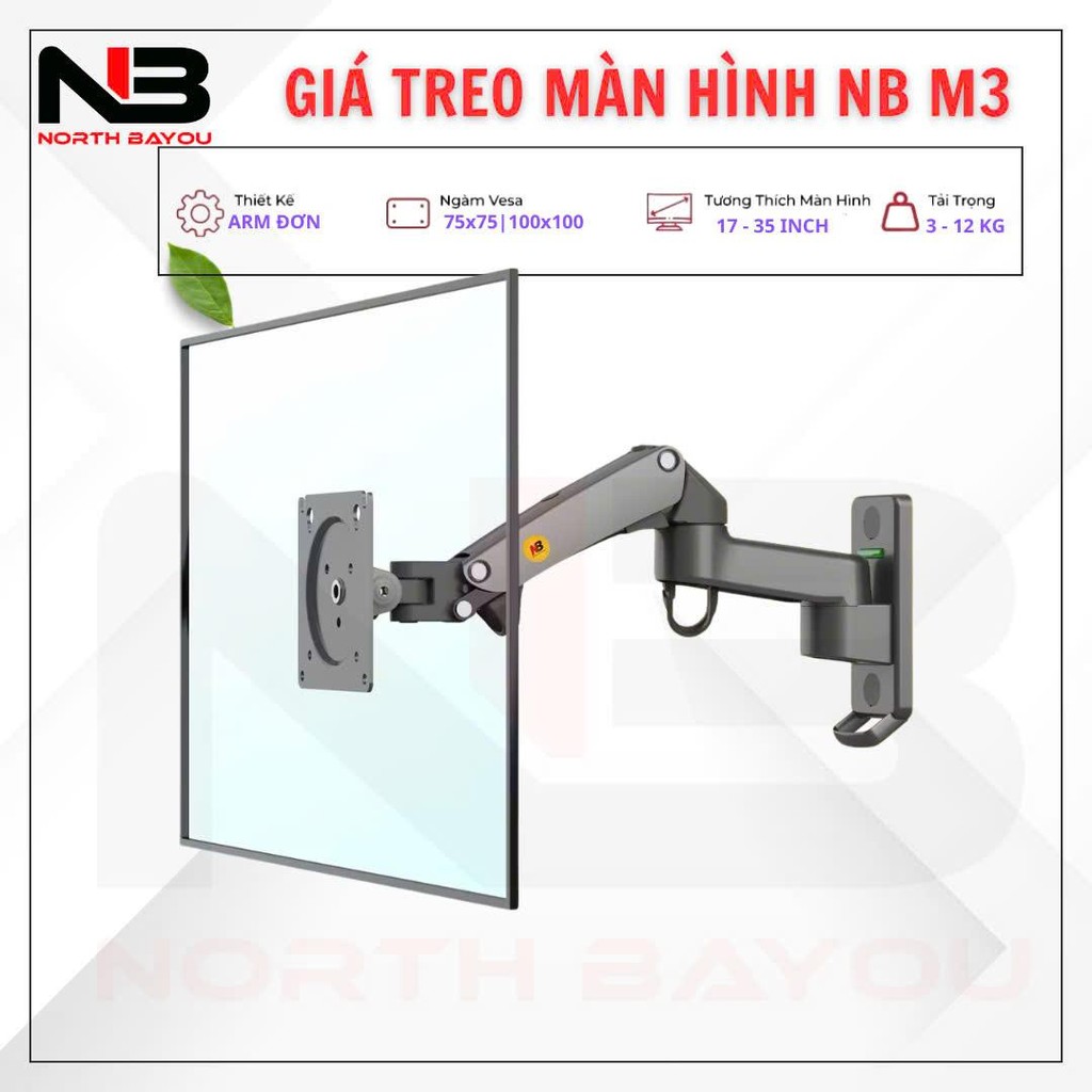 Arm / Giá Treo Màn Hình Máy Tính NB M3 17 - 35 Inch - Giá Treo Màn Hình Dạng Gắn Tường North Bayou
