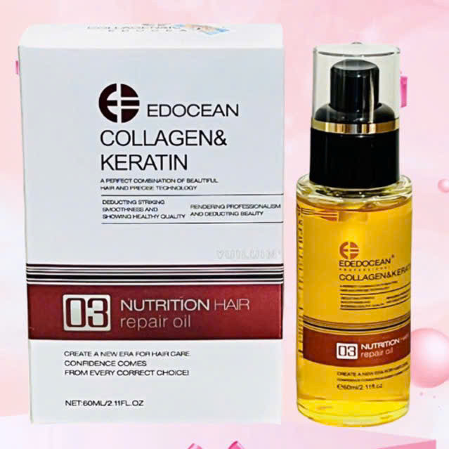TINH DÀU DƯỠNG TÓC EDOCEAN KERATIN ARGAN OIL 60ML