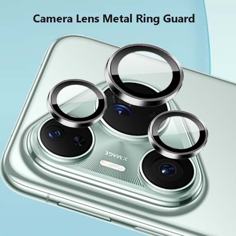 (1 Gói = 3Rings) Dành Cho Huawei Pura 80 70 P80 P70 Pro Plus Siêu Mỏng Trong Suốt Bảo Vệ Ống Kính Má