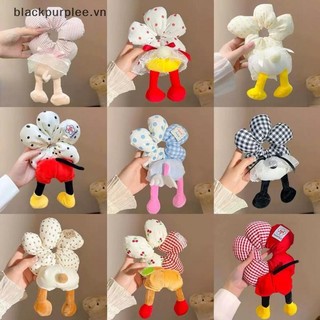  BURPLE Hoạt Hình Dễ Thương Động Vật Arse Hoa Dây Buộc Tóc Cho Nữ Cô Gái Ngọt Ngào Phụ Kiện Tóc Trang Trí Tóc Scrunchie Dây Cao Su Dây Buộc Tóc. 