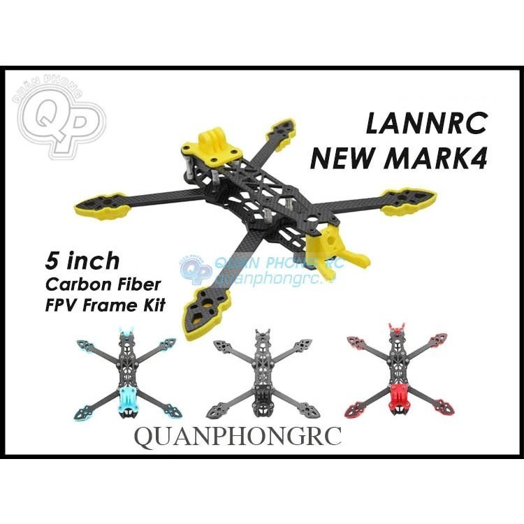 Kít Máy Bay LANNRC New MARK4 5 Inch Carbon Fiber FPV Frame Kit
