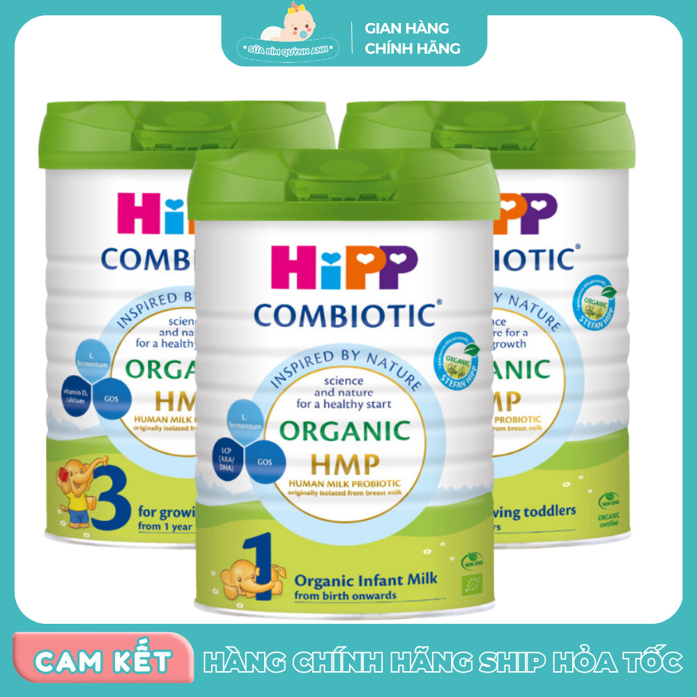 Sữa Bột Công Thức Hipp HiPP Organic Bổ Sung HMP&GOS - Hỗ Trợ Bé Phát Triển Toàn Diện 800g