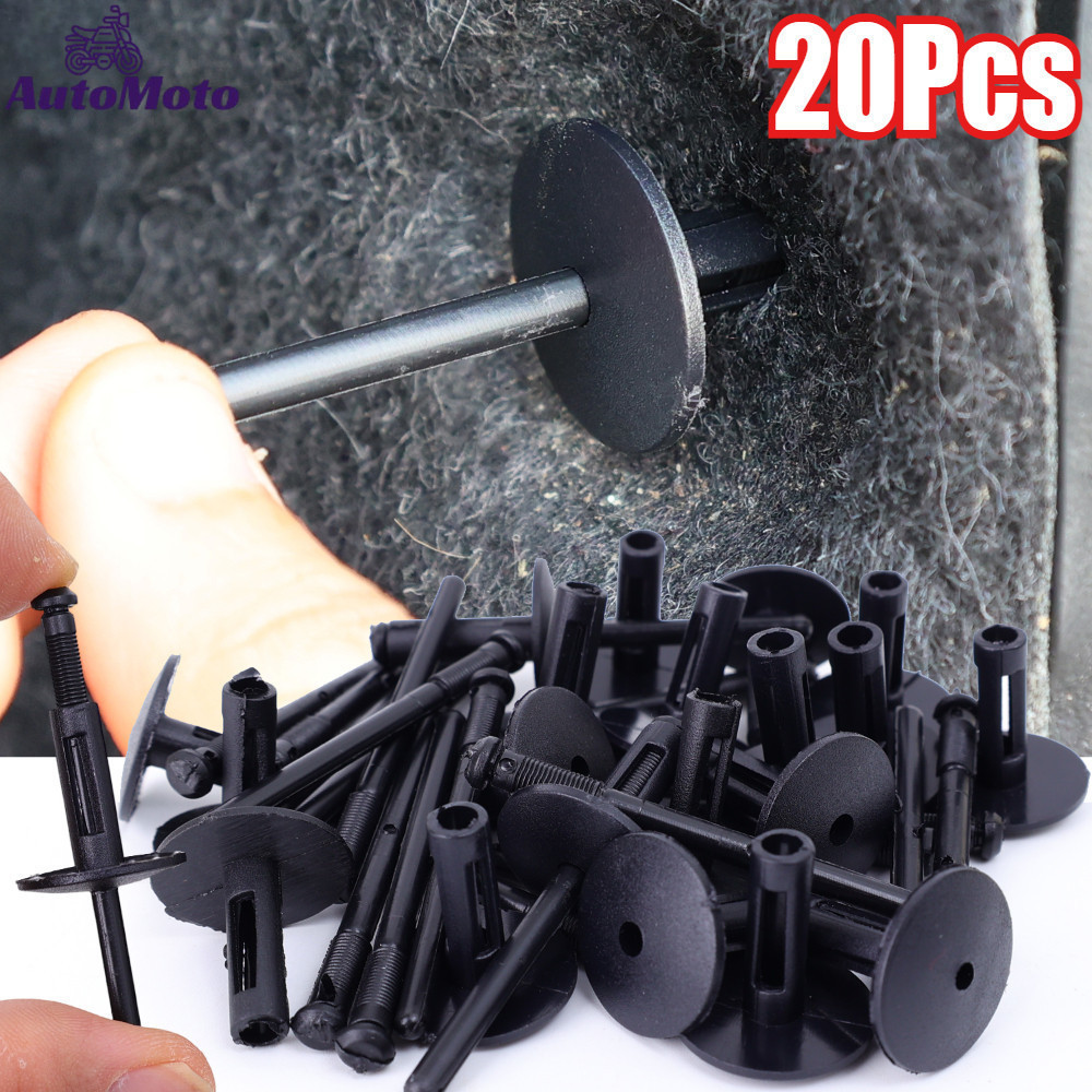 Bền Màu Đen Xe Ốp Lưng Động Cơ Mở Rộng Sàn Đinh Tán Khóa- Ô Tô Nylon Chắn Bùn Cố Định Đinh Tán Cho X