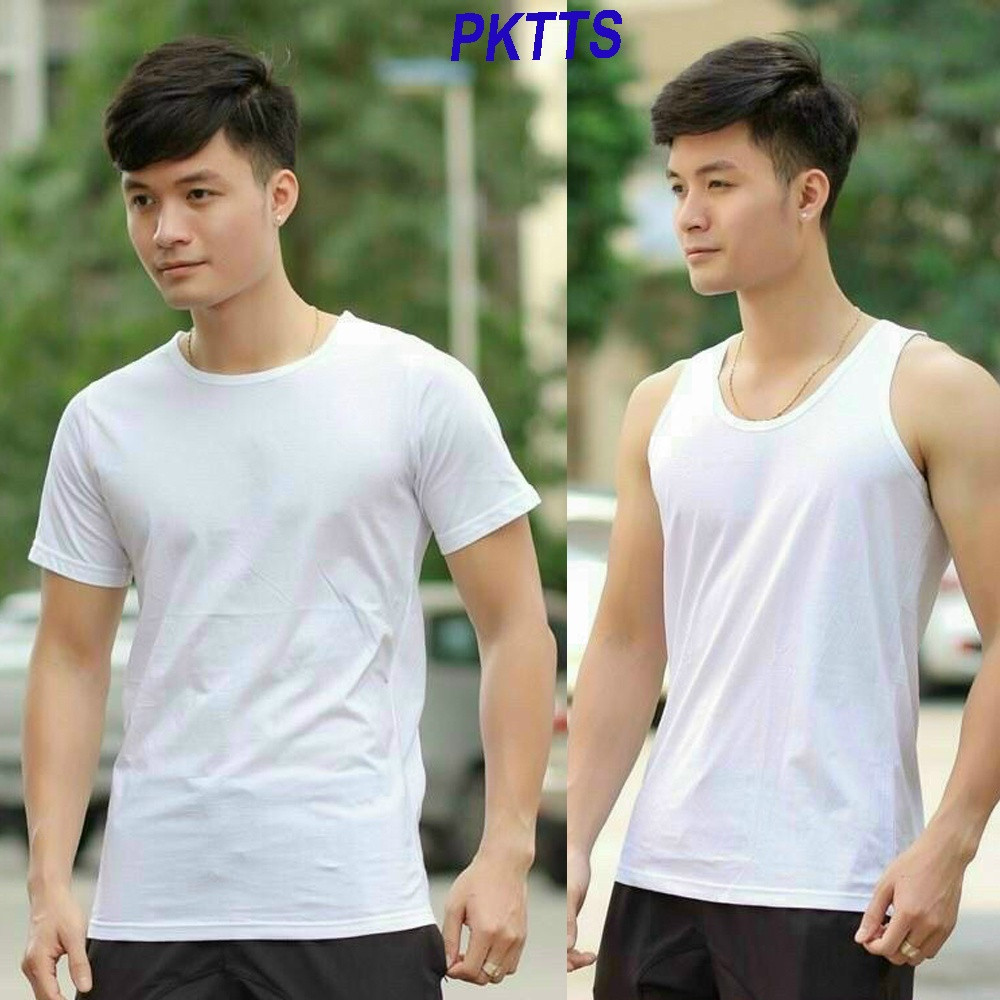 Combo 5 Áo phông không cổ, áo ba lỗ trắng thương hiệu Việt mềm mịn mát MO1