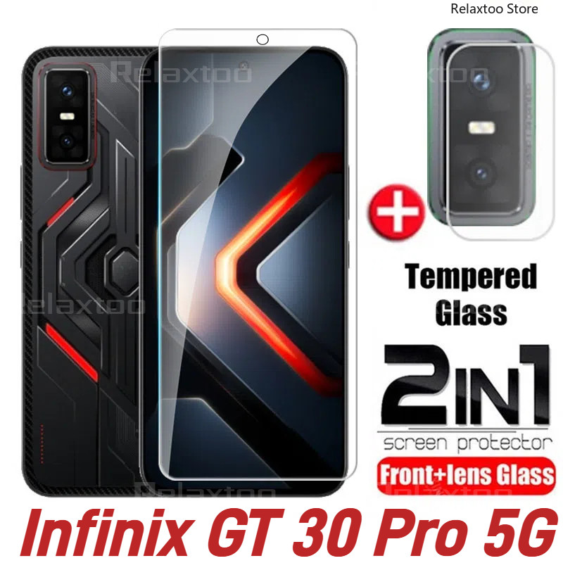 Infinix GT30 Pro 5G 2in1 Kính cường lực cong 3D bảo vệ màn hình + ống kính camera cho Infinix GT30 P