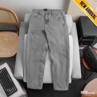 Quần jean nam ICONDENIM Dirt Wash, denim xám trắng bụi bặm, form baggy thoải mái, QJID0229