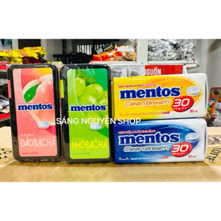 Kẹo Ngậm Không Đường Mentos Hương Đào/Nho Bạc Hà Lọ 17,5g/ 35g ...